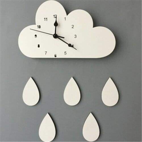 Cloud Clock Wall Hanging Bedroom Photography Animal INS decoration Stuffed Doll Baby Toy Birthday Christmas Gift