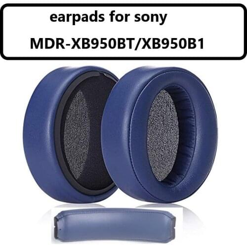 Earpads + Headband for Sony MDR-XB950BT/XB950B1 Bluetooth Wireless Headphones Original High Quality Headphone Accessories