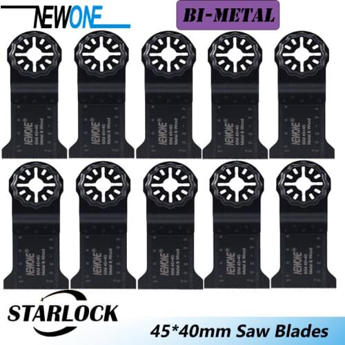 NEWONE 45mm BIM Starlock Saw Blades for Starlock System Oscillating Multi-Tools Electric Trimmer cutting wood
