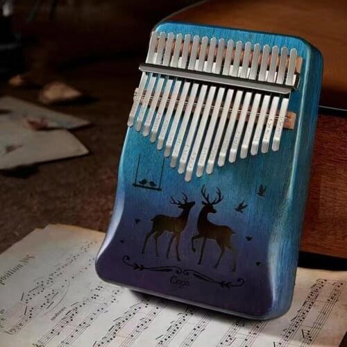 Kalimba 17 Keys Finger Thumb Piano Kalimba Music Accessories High Quality Hand-guard Wood Piano Creative Music Box Beginners