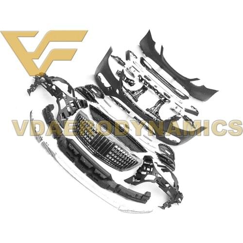 Suitable For 13-20 Benz W222 S300 S350 S400 S500 S600 VAD-MB Full Body Kit Front Rear Bumper Side Skirts Grille