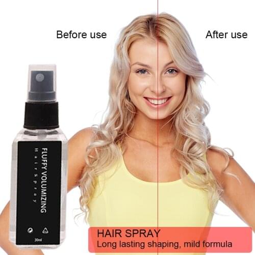 30ml Professional Extra-Volume Spray Hair Voluming Spray Fluffy Hair Styling Gel Dense Hair Fibers Spray Hair Styling Tool