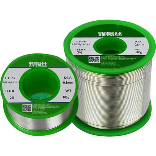 High-purity solder wire 0.8mm lead-free Rosin Tin environmentally friendly silver-containing solder wire 99% tin 3% silver wire