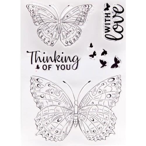 Butterfly Transparent Seal DIY Scrapbooking Card Making Clear Silicone Stamp Crafts Supplies 2021 New