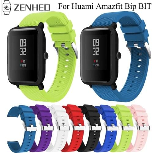 20mm Silicone Wrist Strap for Xiaomi Huami Amazfit Bip BIT PACE Lite Youth Smartwatch Band Replacement Watchband Bracelet