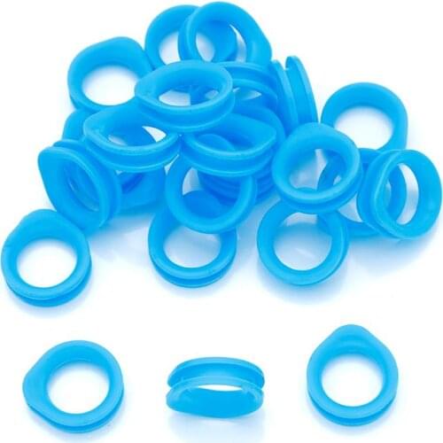 Silicone finger ring for hairdressing scissors elasticity 10/50pcs Colorful Barber Ring Haircut Scissor Circle Shears