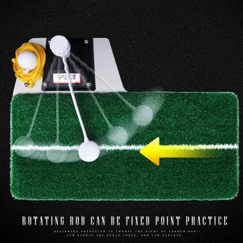 Golf Practice Swing Mat Golf Power Training Rod Golf Hitting Pad for Indoor and Outdoor