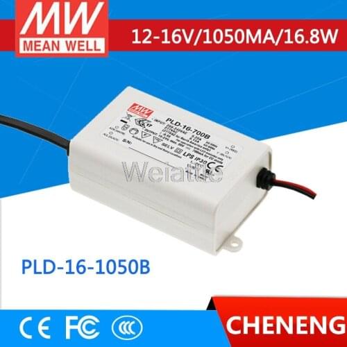 MEAN WELL original PLD-16-1050B 16V 1050mA meanwell PLD-16 16V 16.8W Single Output LED Switching Power Supply