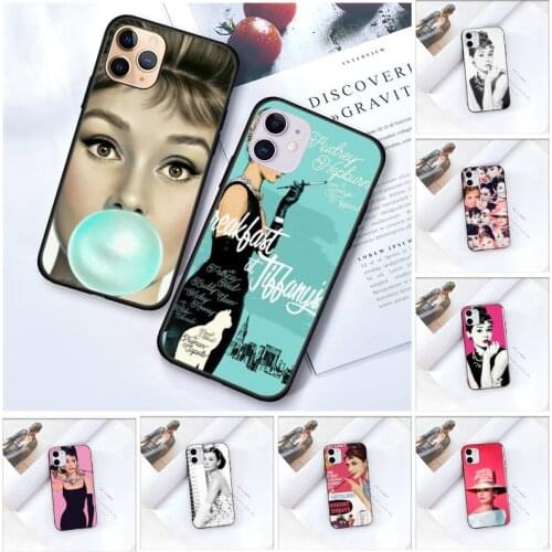 Zororong Audrey-NoveltyS Hepburn Fundas Phone Case For iPhone 12 Mini 11 Pro XS Max X XR 7 8 Plus
