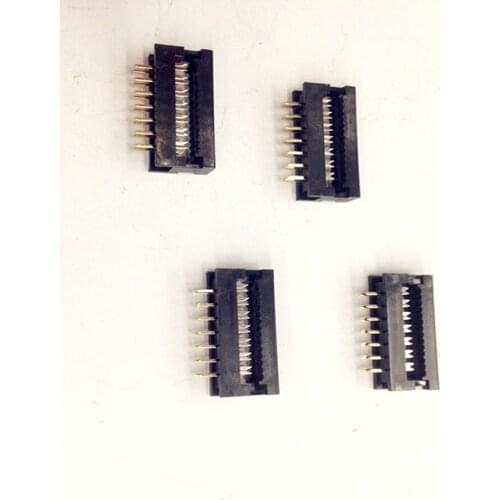 100pcs 2.54mm 2*7P 14 Pin FD DC4 Flat Cable Welding Head Connector