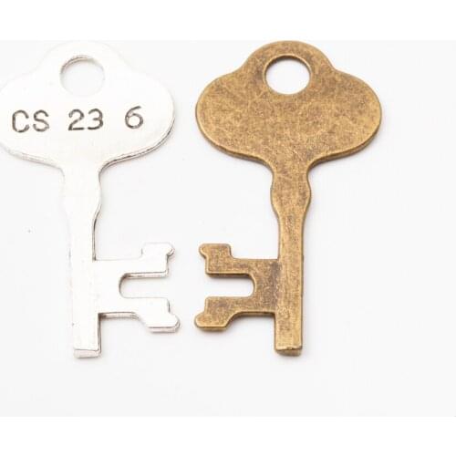 12pcs fashion Jewelry key charm pendant for Necklace making 5698