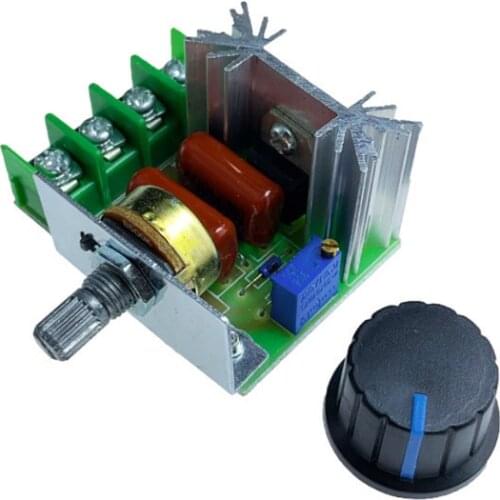 Free Shipping 2000W Adjustable Motor Speed Controller Voltage Regulator AC Motor Speed Controller 50-220V 25A