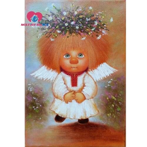 Diamond painting fairy angel 5D diamond mosaic Pictures of rhinestones Diamond painting full square mosaic modular picture drill