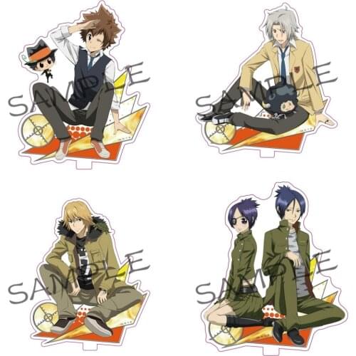 Anime Kateikyoushi Hitman Reborn! Acrylic Stand Model Desktop Decor Toy Gokudera Hayato Rokudou mukuro Sawada Tsunayoshi