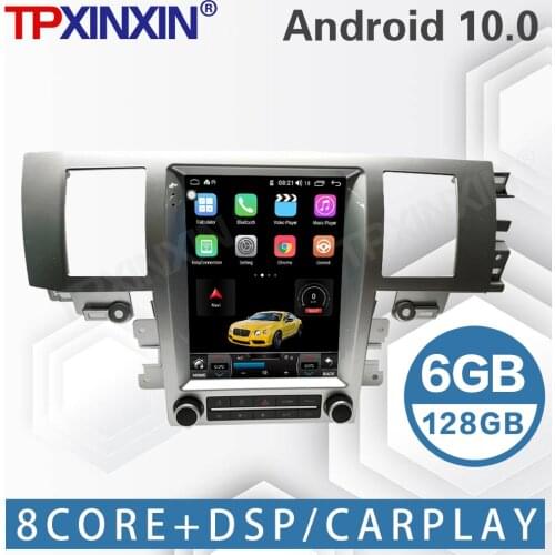 6+128G For Jaguar XF 2004 - 2015 Tesla Vertical Screen Android Car Radio Multimedia Player GPS Navi Carplay Head Unit