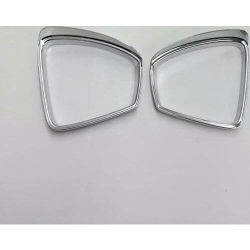 Car ABS Chrome rear Rearview Side glass Mirror trim frame rain visor shade for Volkswagen VW Tiguan L TiguanL MK2 2016 2017 2018