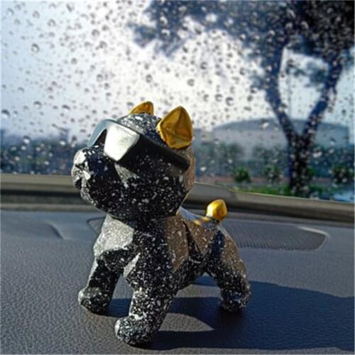 Nodding Bully Dog Car Shake Head Dolls Dashboard Car Decoration Accessories Auto Shaking Head Toy for Automoibles Car-styling