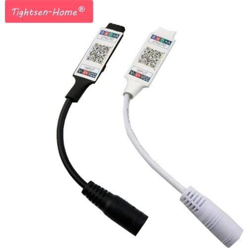 10PCS LED RGB Bluetooth Controller DC 5V 12V 24V Mini Music Bluetooth Controller Light Strip Controller For RGB 5050 LED Strip