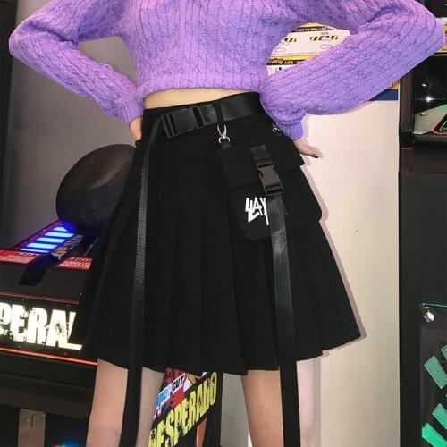 EACHIN Pleated Skirt
