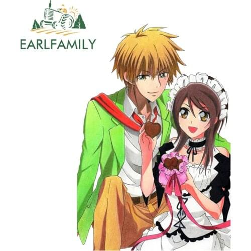 EARLFAMILY 13cm x 8.7cm for Kaichou Wa Maid Sama Camper Car Sticker Personality Decal Waterproof Sunscreen Trunk Vinyl Car Wrap