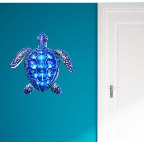 Art Pendant Exquisite Decorative Lifelike Turtle Wall Hanging Sculpture Ornament for Outdoor