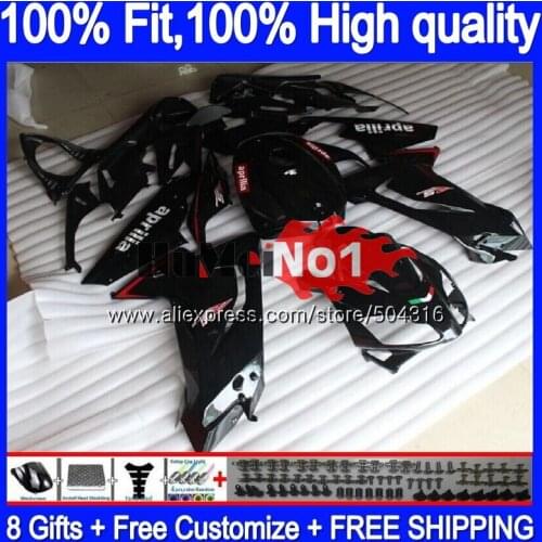 Injection For Aprilia RS 125 RS125R RSV125 R 35MC.90 RS-125 2012 2013 2014 2015 2016 RS125 12 13 14 15 16 Gloss black Fairings