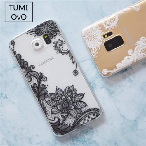 Lace Mandala Flower Soft TPU Silicone For Samsung Galaxy S9 S8 Plus S6 S7 Edge S5 S4 A3 A5 A7 J1 J3 J5 J7 2016 2017 Cases