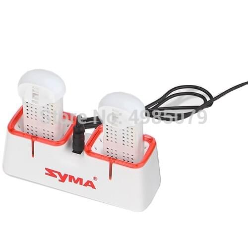 SYMA X22W Lipo battery 2pcs White and Recharge stand