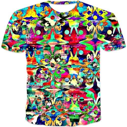 2021 new street hip-hop T-shirt best-selling fashion mens 3D printing abstract pattern unisex fashion