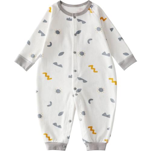 Baby Clothes 100% Cotton Kids Sleepwear Boys And Girls Jumpsuits Newborn Baby Rompers Long Sleeve 1Tog Baby Sleeping Bag New