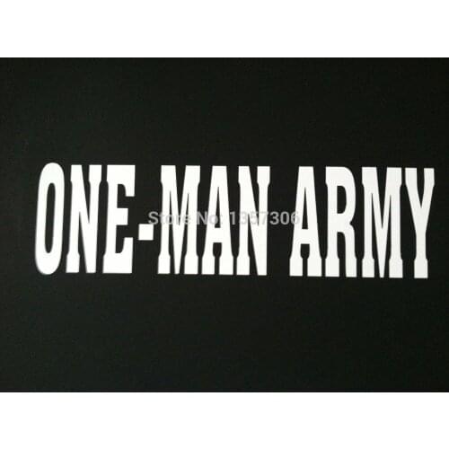 ONE-MAN ARMY Vinyl Decal for Car Window sticker 8 Colors