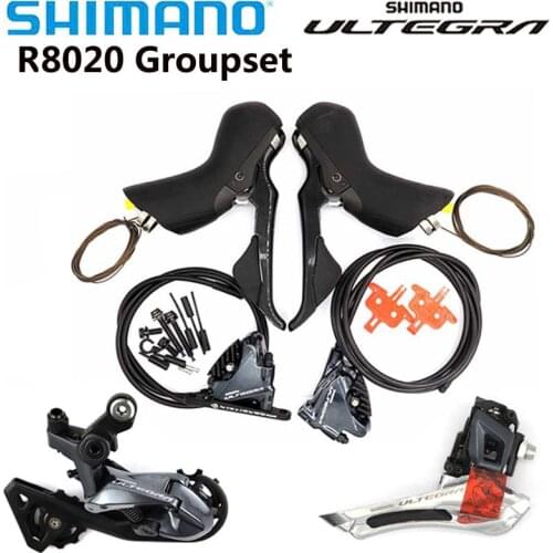 SHIMANO Ultegra R8020 Groupset R8020 Hydraulic Disc Brake Derailleurs Road Bike R8020 R8070 shifter R8000 Front Rear Derailleur