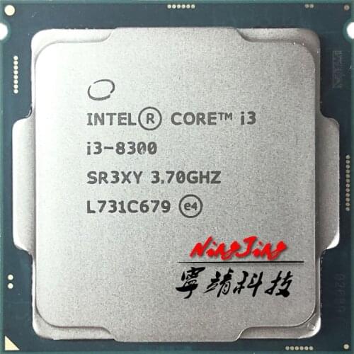 Intel Core i3-8300 i3 8300 3.7 GHz Quad-Core Quad-Thread CPU Processor 8M 65W LGA 1151