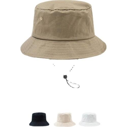 Black Fisherman Hat Womens Early Spring Big Head Circumference Sun Hat Womens Sun Protection Sun Hat