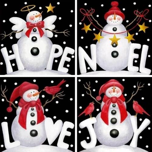 Snowman,Diamond painting,Cartoon,Full,Diamond Embroidery,Cross Stitch,Needlework,DIY,Mosaic,Christmas,Gift,Home Decor,Crafts