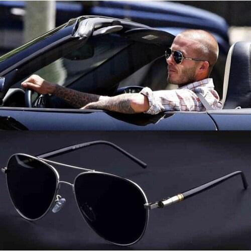 Pilot Driving Sunglasses Men DOUBLE BRIDGE Metal Frame Oversized Spring Leg Alloy Polarized Brand Design Sun Glasses PK RB3025