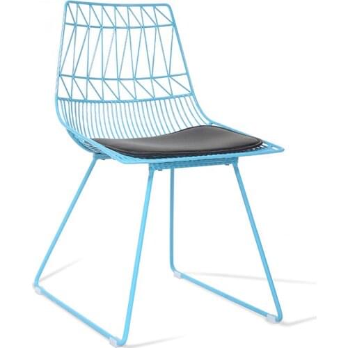 Modern Design Loft Metal Wire dining Chair steel Diamond wire chair wire chair home furniture Cafe padded chair