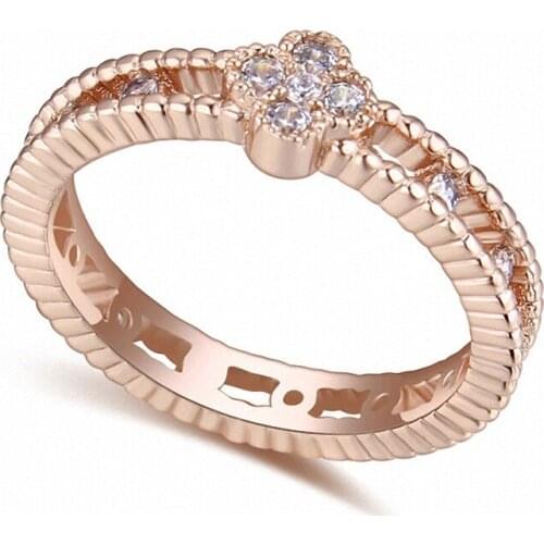 TRACYSWING Real Austrian Crystals Brand AAA Zirconia Micro Inlays Fashion Ring for women New Geometric Th-116491