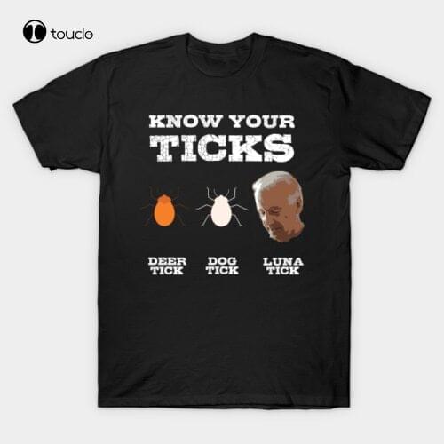 Know Your Ticks Biden Luna Tick Anti Political President Funny Black Tshirt S6Xl
