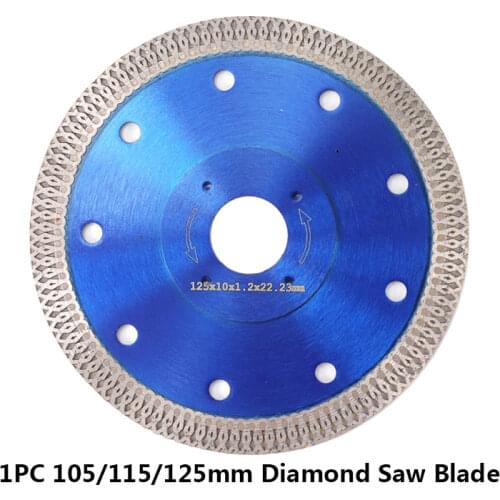 1pc 105/115/125mm Diamond Saw Blade For Angle Grinder Diamond Disc For Cutting Ceramics Porcelain Tiles Diamond Cutting Disc