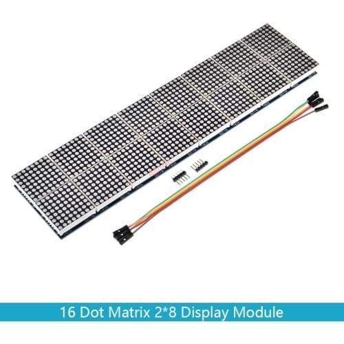 16 dot matrix 2*8 display module MAX7219 dot matrix module MCU control LED driver module