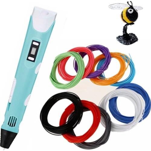 3D Drawing Pen DIY 3D Pen Pencil 3D Printing Pen Stift 1.75mm PLA/ABS Filament For Kid Child Education Creative Toys Gifts
