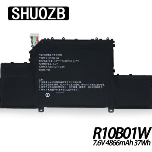 R10B01W Laptop Battery For Xiaomi Mi Air 12.5 inch Series Notebook 161201-01 161201-AA R10BO1W 7.6V 4866mAh 37WH Cells NEW