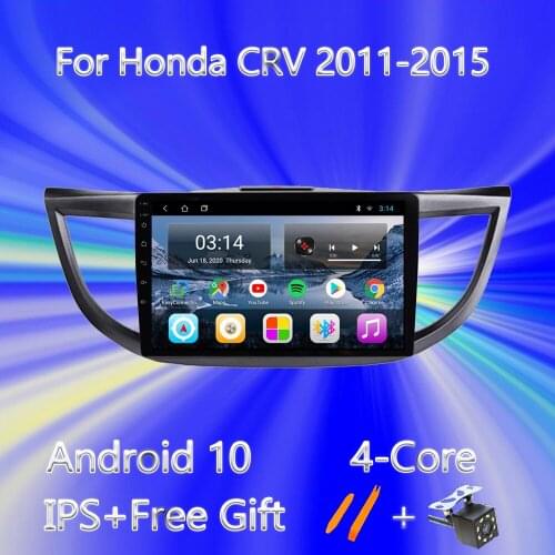 2G+32G 2Din Android 10.0 WIFI Car Radio Multimedia Video Player For Honda CRV CR-V 4 RM RE 2011-2015 BT Carplay Bluetooth TMPS