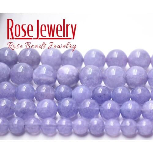 Natural Angelite Beads Loose Stone Beads for Jewelry Making 15" Inches 6 8 10 12 Mm Diy Bracelets Pendant Necklace Wholesale