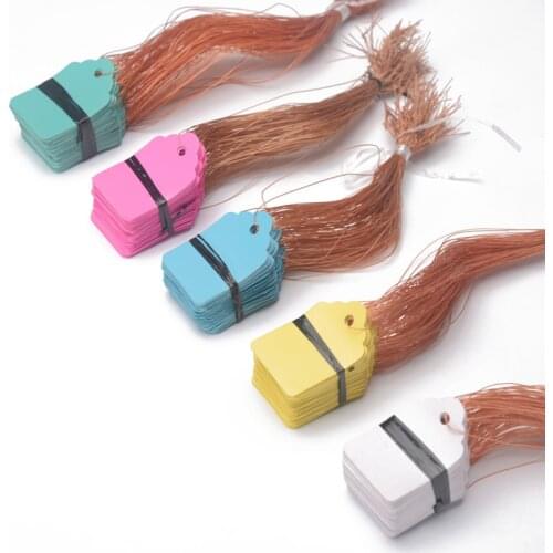 100pcs Colorful plastic flower tag PVC waterproof gardening label blank Plant Markers Labels with wire Strip Size 45X30cm