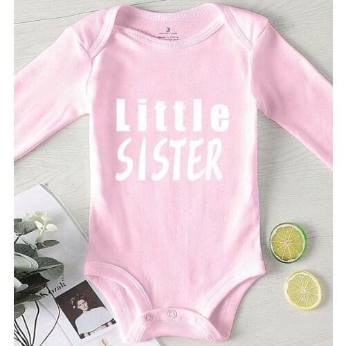 Baby Romper One Piece Toddler Jumpsuits Autumn Printing Little Sister Boy Fall Clothes Newborn Girl Outfit Clothing for Babies