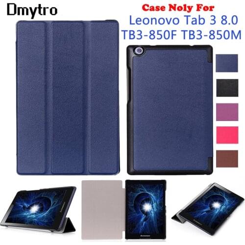 For Lenovo TAB 3 8.0 inch (Model:TB3-850F TB3-850M) Ultra Lightweight Slim Smart PU Leather Magnetic Stand Cover Case
