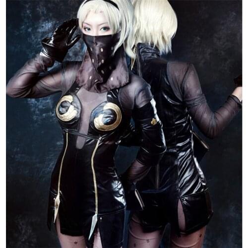 Adventure Game NieR:Automata Operator60/210 Cosplay Costume Black Combat Uniform Activity Party Role Play Clothing Custom-Make
