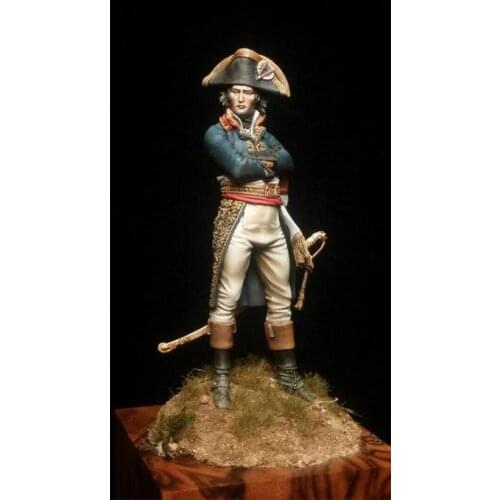 Simulation 1/24 Scale 75 mm Prussian Infantry Miniatures Scene Modelling Unpainted Assembling Static Soldier Resin Model Kits